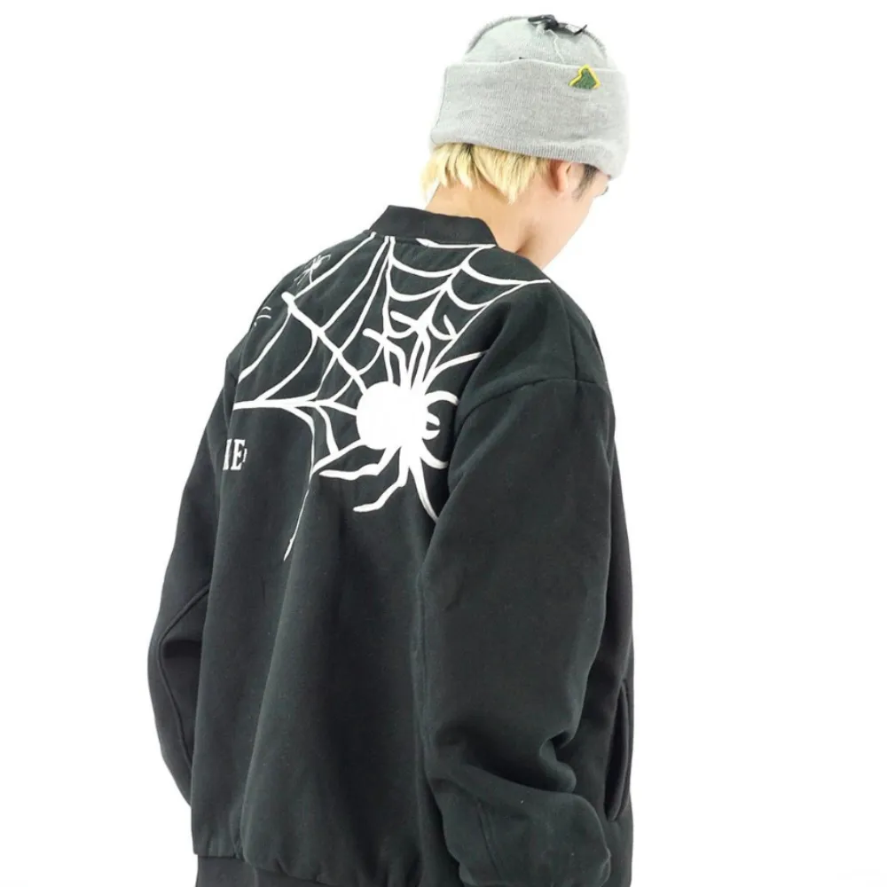 American Spider Web Embroidered Jacket