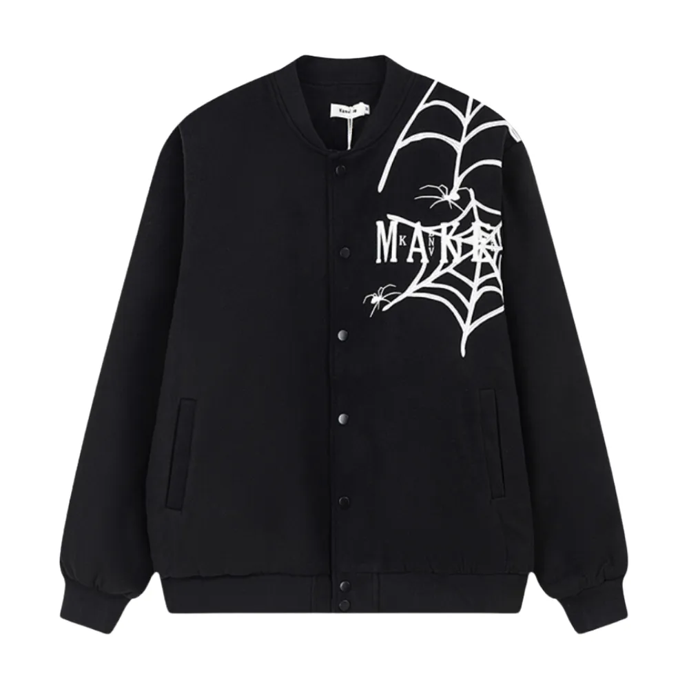 American Spider Web Embroidered Jacket