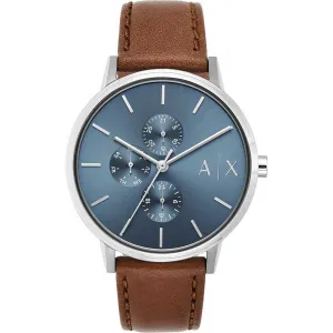 Armani Exchange Men's Cayde Fashion Quartz Blue Dial Watch