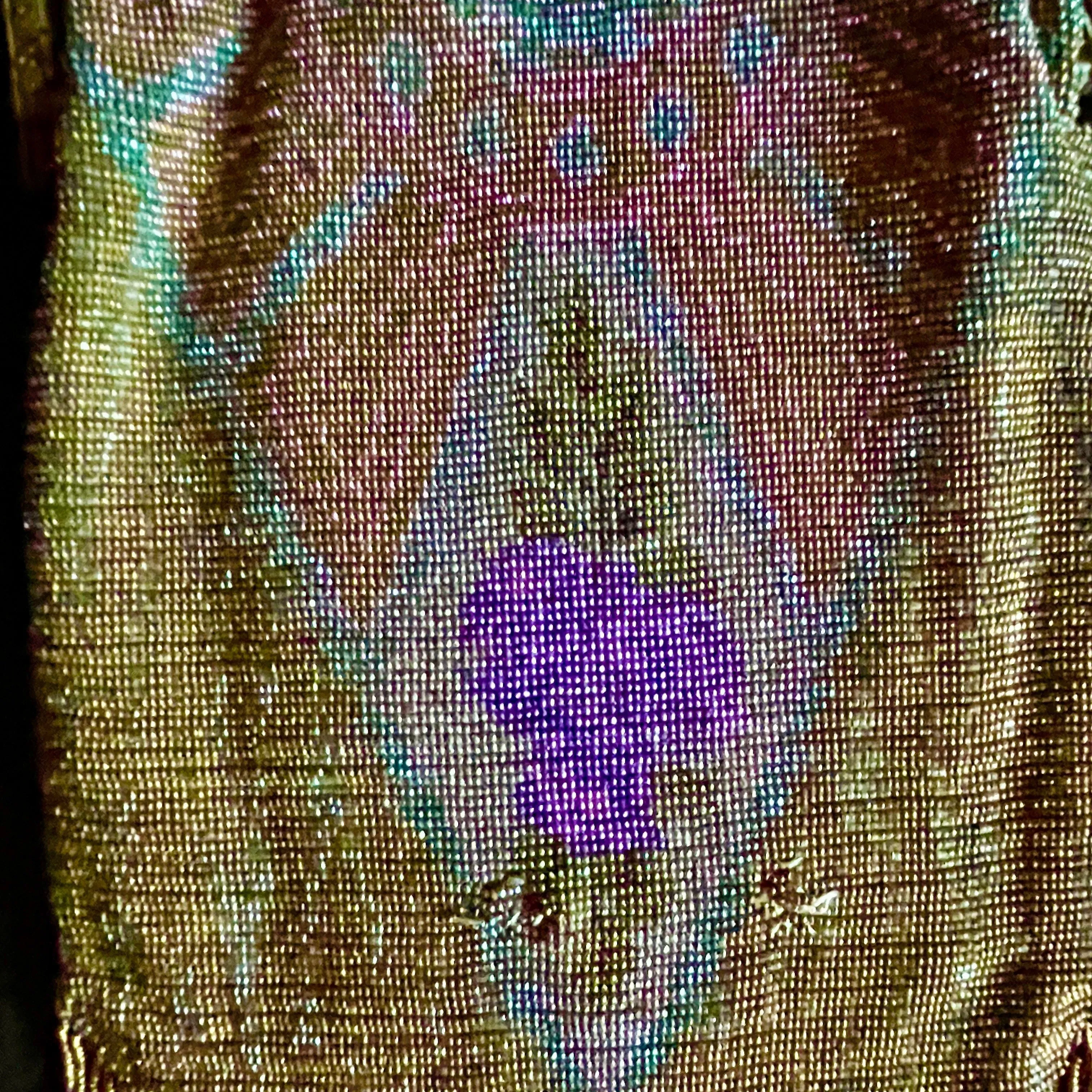 Art Deco - Hand Beaded Purse - 1920's - Made In France - Small Repair Needed In Back