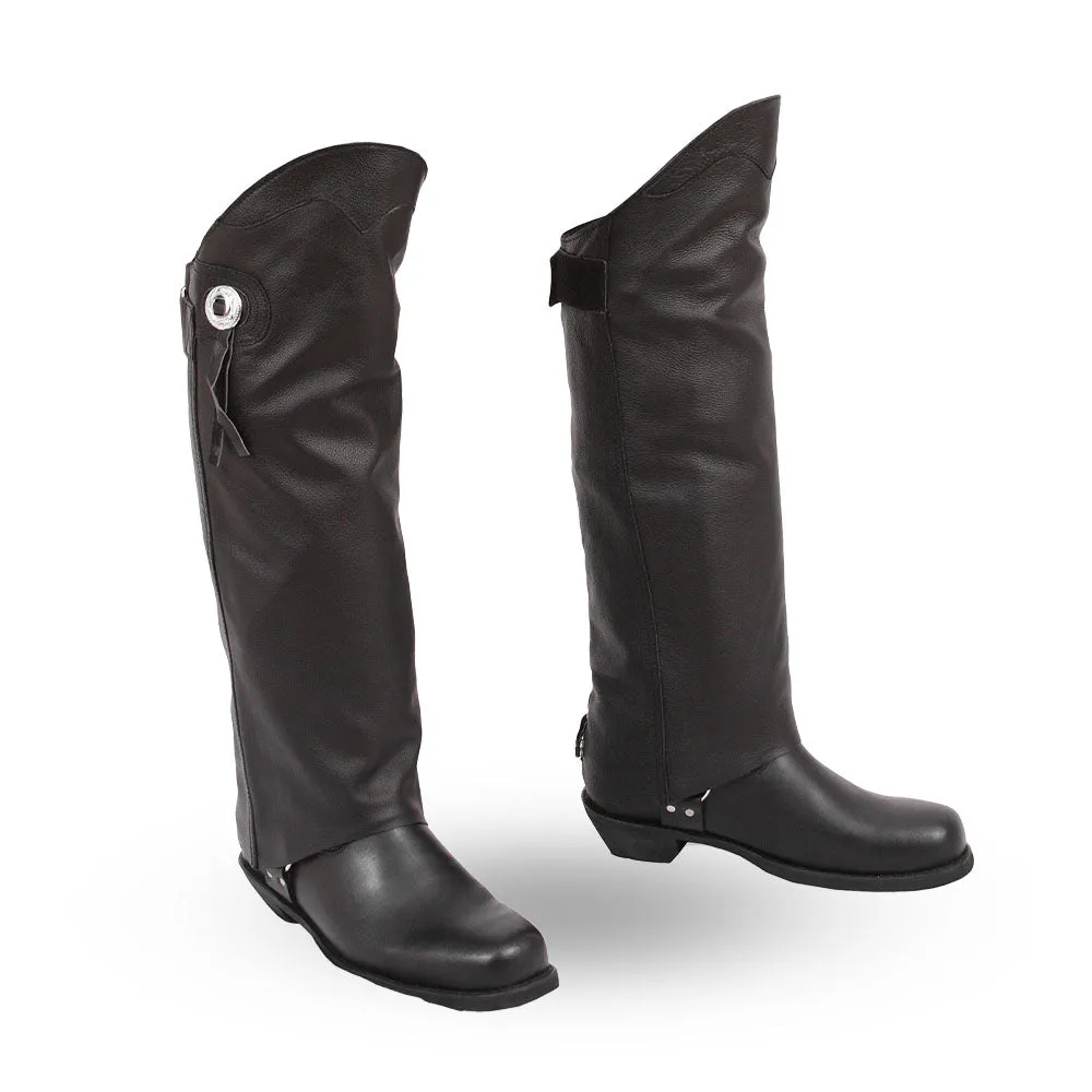 Asphalt Half Chaps - Extreme Biker Leather