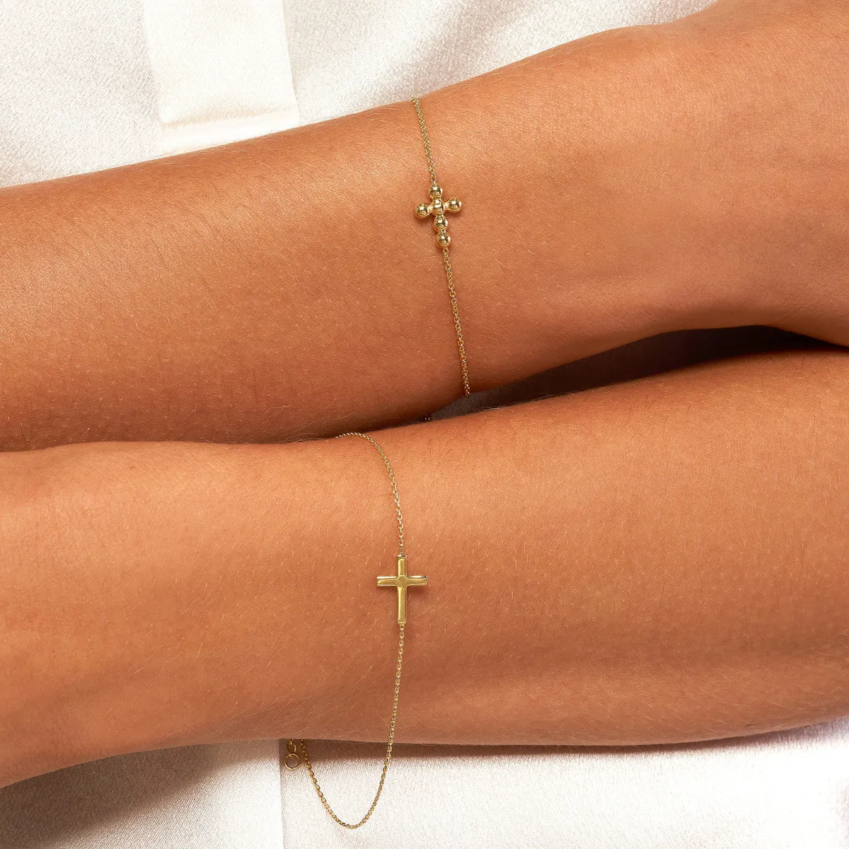Beaded Cross Bracelet