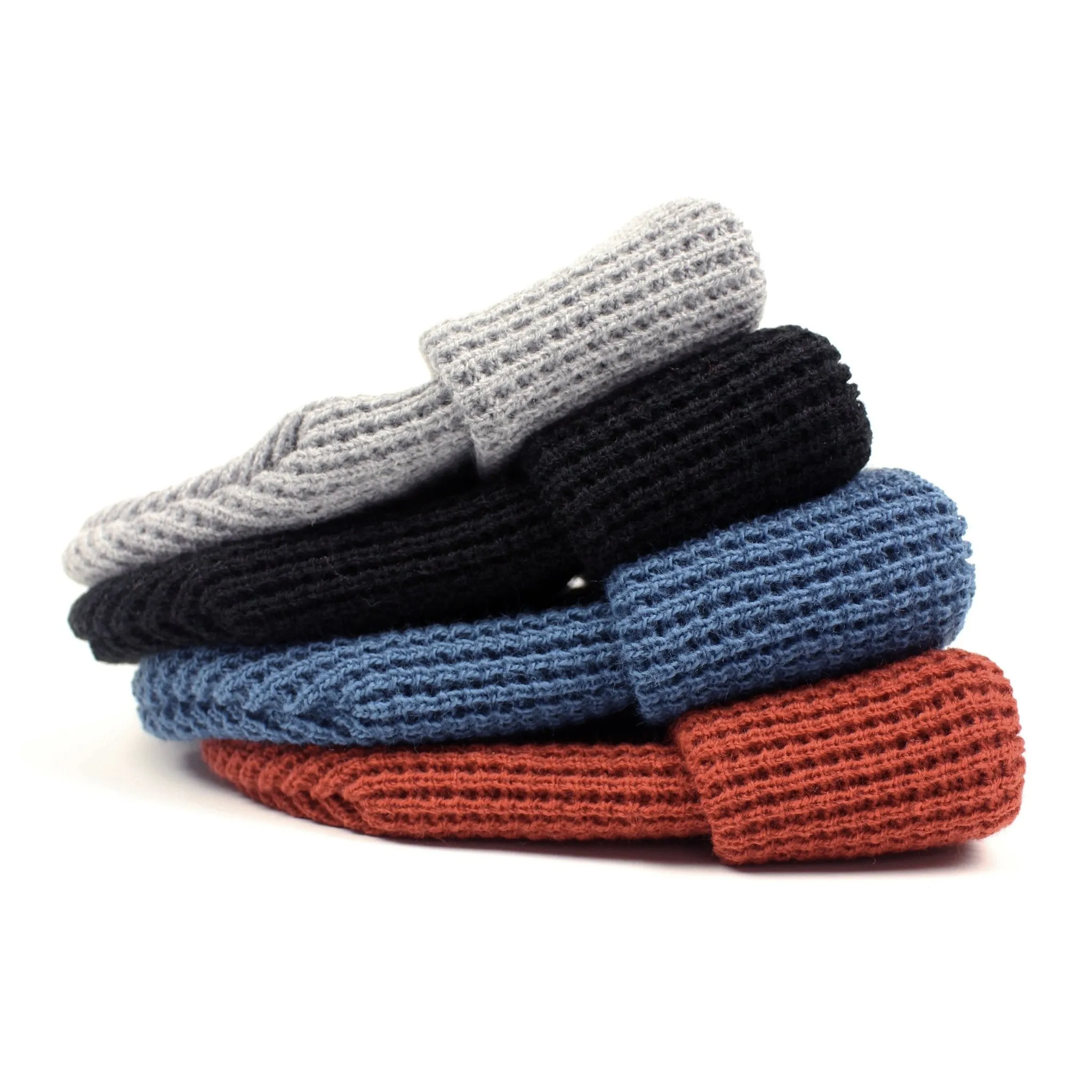Belief NYC Waffle Beanie - Heather Grey