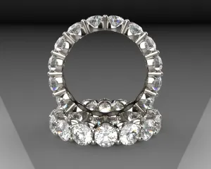 Bespoke Signature Eternity Band w 4mm LG diamond