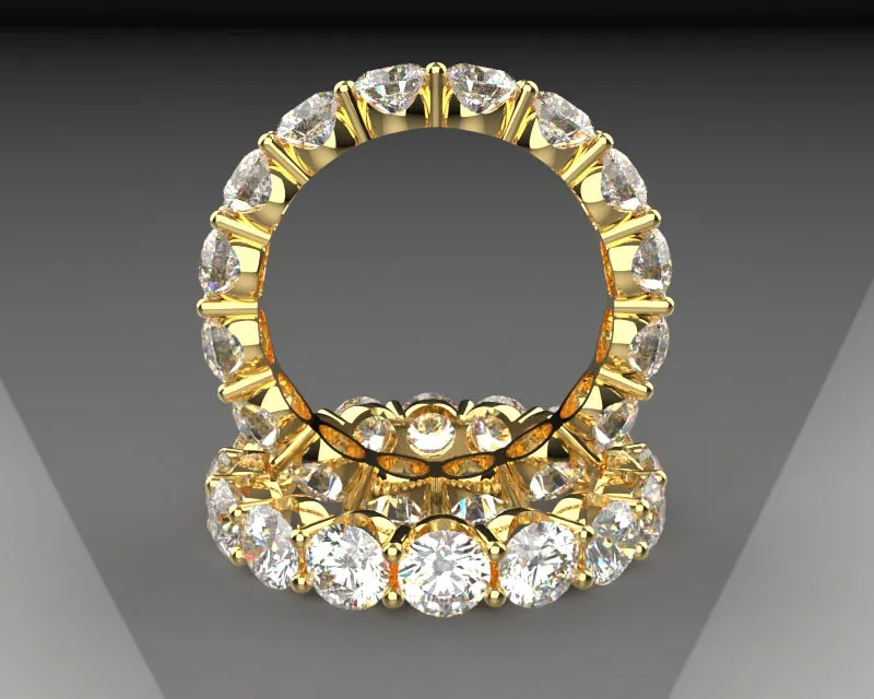 Bespoke Signature Eternity Band w 4mm LG diamond