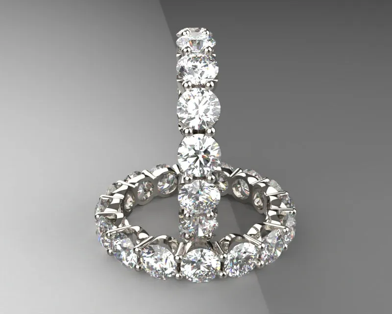 Bespoke Signature Eternity Band w 4mm LG diamond