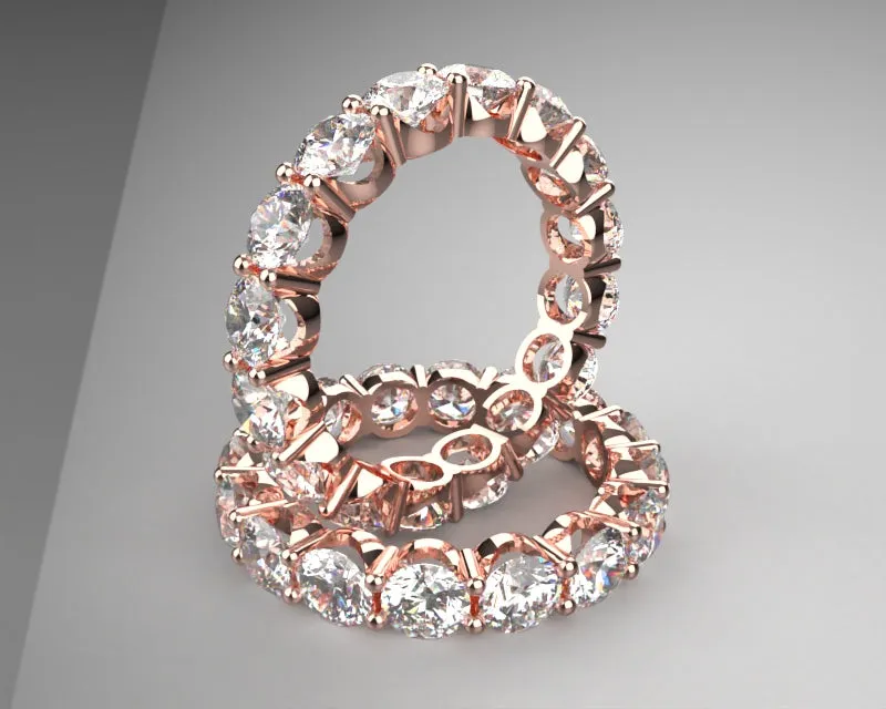 Bespoke Signature Eternity Band w 4mm LG diamond