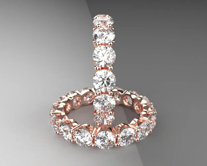 Bespoke Signature Eternity Band w 4mm LG diamond