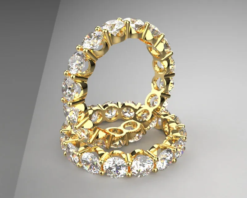 Bespoke Signature Eternity Band w 4mm LG diamond