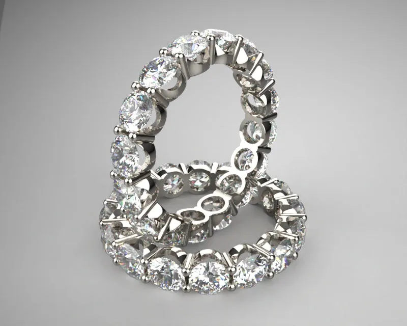 Bespoke Signature Eternity Band w 4mm LG diamond