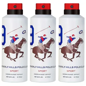 Beverly Hills Polo Club Sport No 9 Pack Of 3 Deodorants For Men