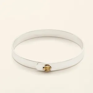 BIRD CLICK BRACELET - silver with 18K gold clasp