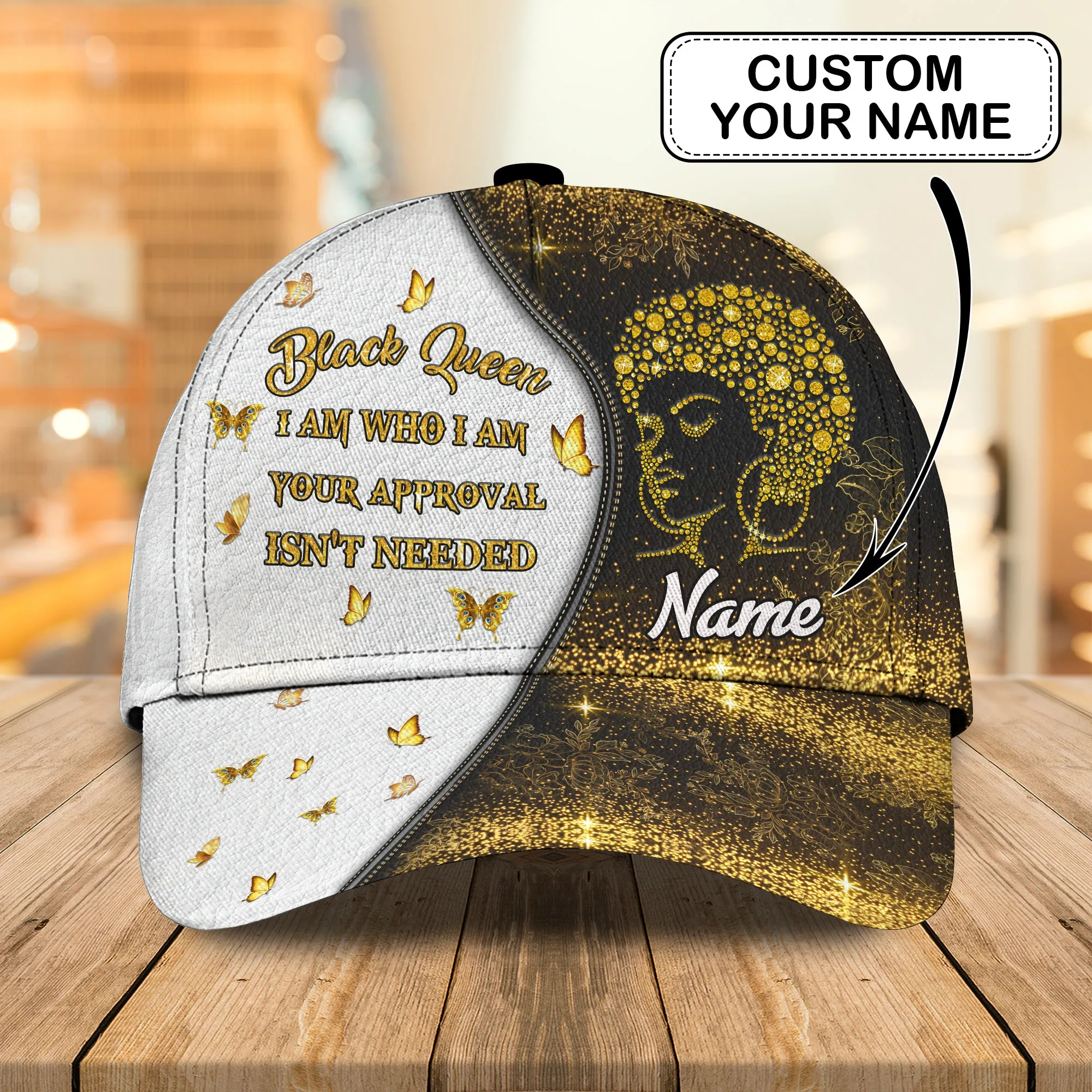 Black Queen - Personalized Name Cap - Loop- H9h3-330
