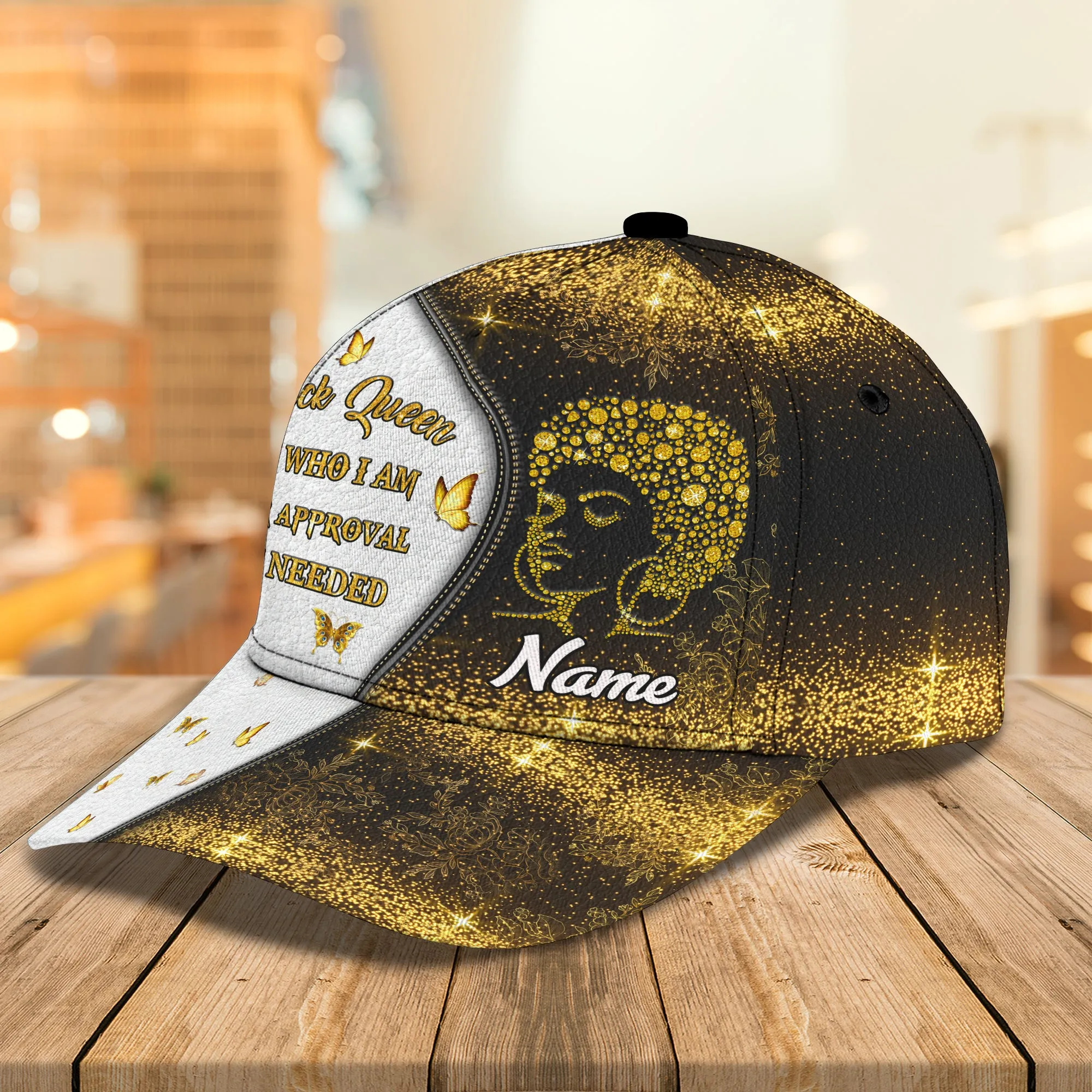 Black Queen - Personalized Name Cap - Loop- H9h3-330