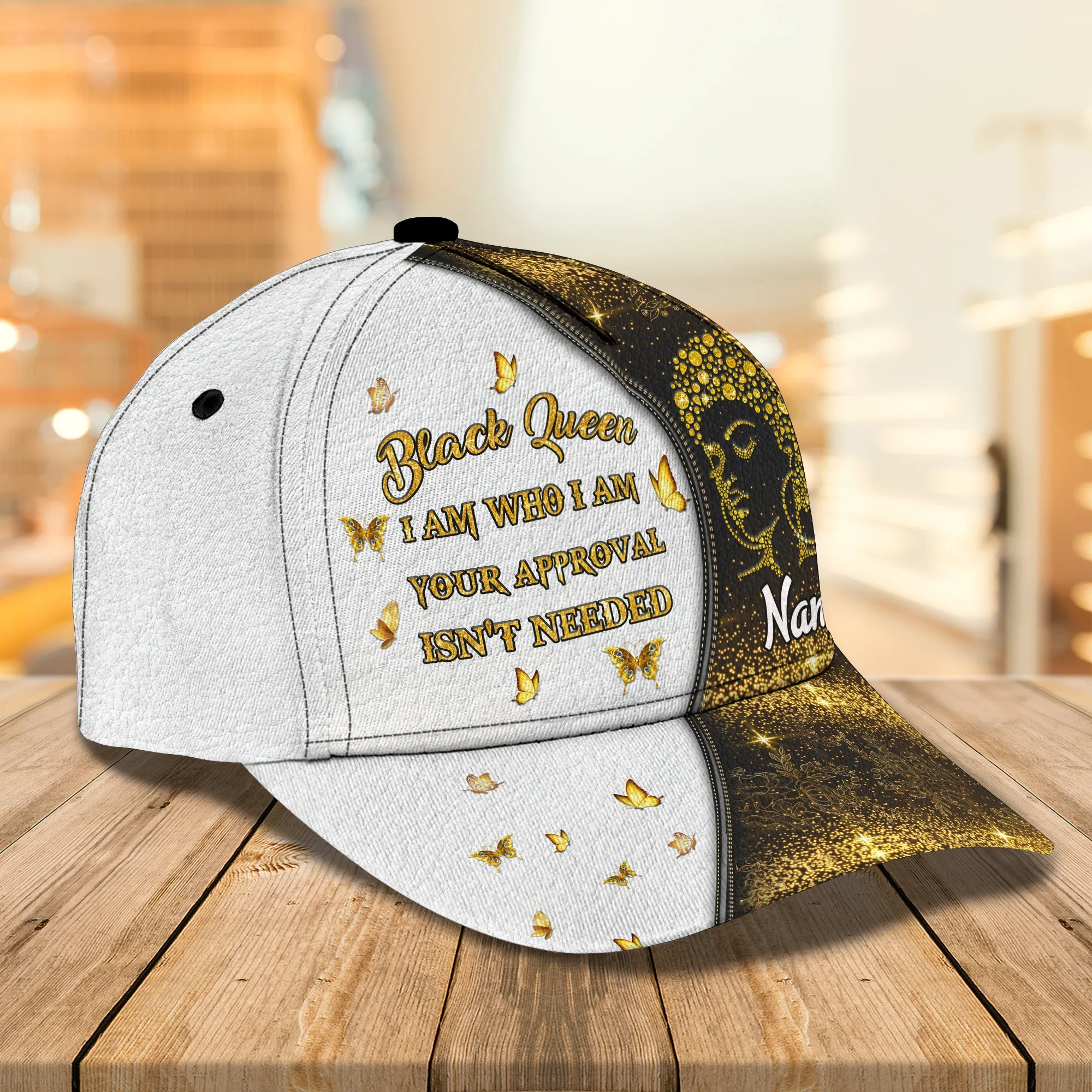 Black Queen - Personalized Name Cap - Loop- H9h3-330