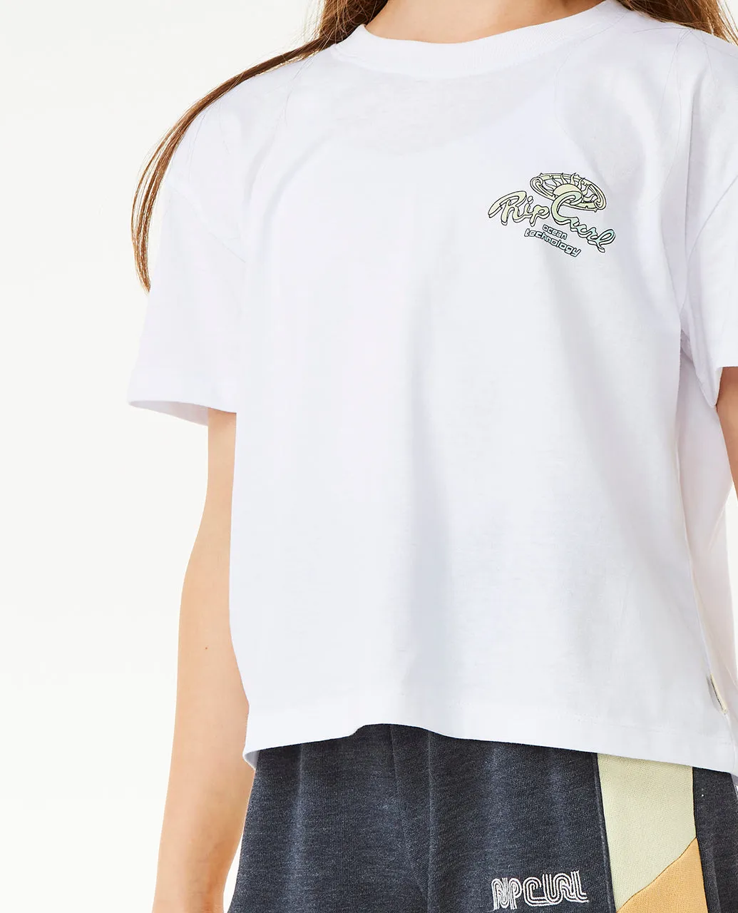 BLOCK PARTY TRACK PANT- GIRL - NAVY (AGES 8 & 10)
