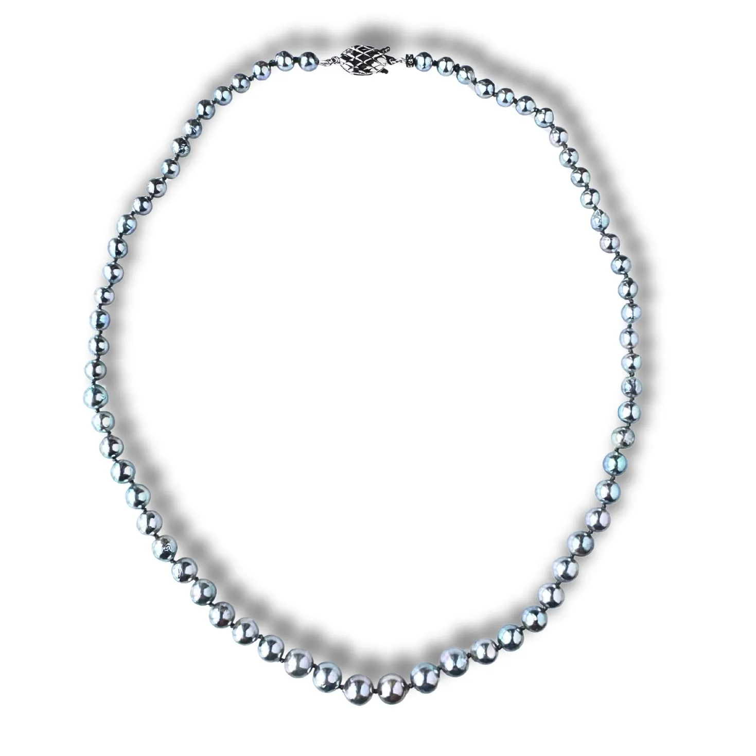Blue Akoya Pearl Necklace