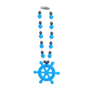 Blue Helm (Ship's Wheel) Baby Carrier Teether Toy