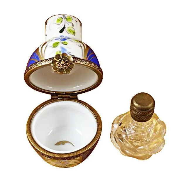 Blue Urn with One Bottle