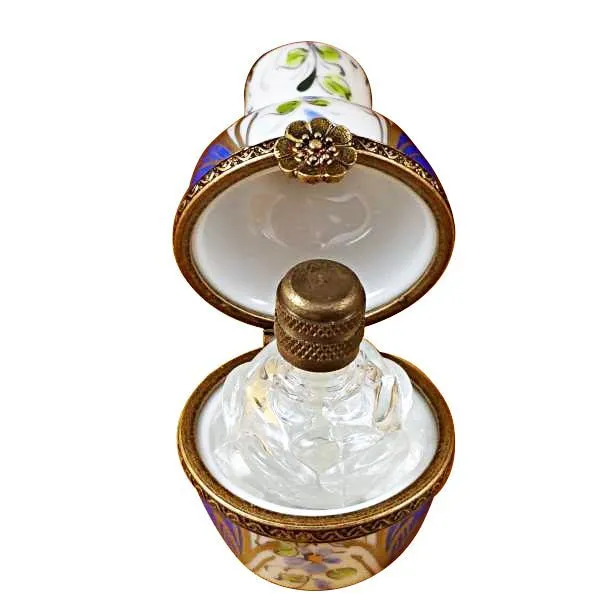 Blue Urn with One Bottle