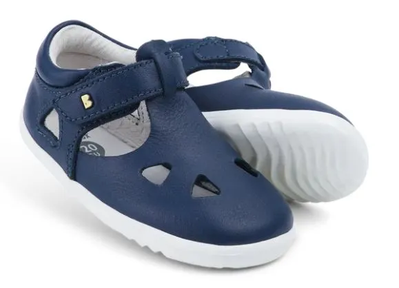 Bobux Step Up Zap - Navy Closed Toe Sandal