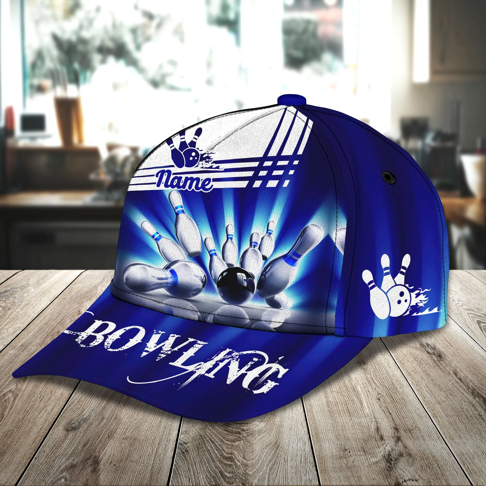 Bowling - Personalized Name Cap -Loop- Hd98 95