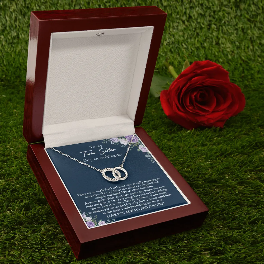 Bride Gift from Sister, Sister Wedding Gift from Twin Sister