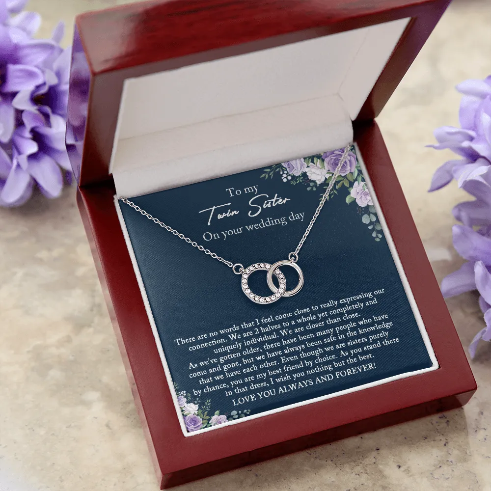 Bride Gift from Sister, Sister Wedding Gift from Twin Sister