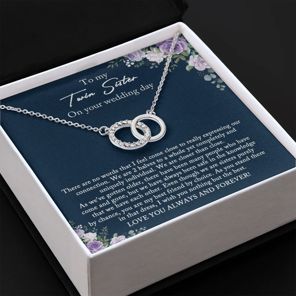 Bride Gift from Sister, Sister Wedding Gift from Twin Sister