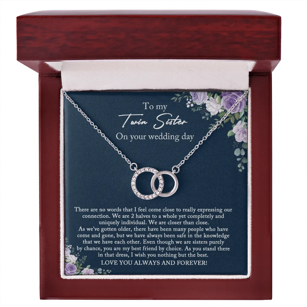 Bride Gift from Sister, Sister Wedding Gift from Twin Sister