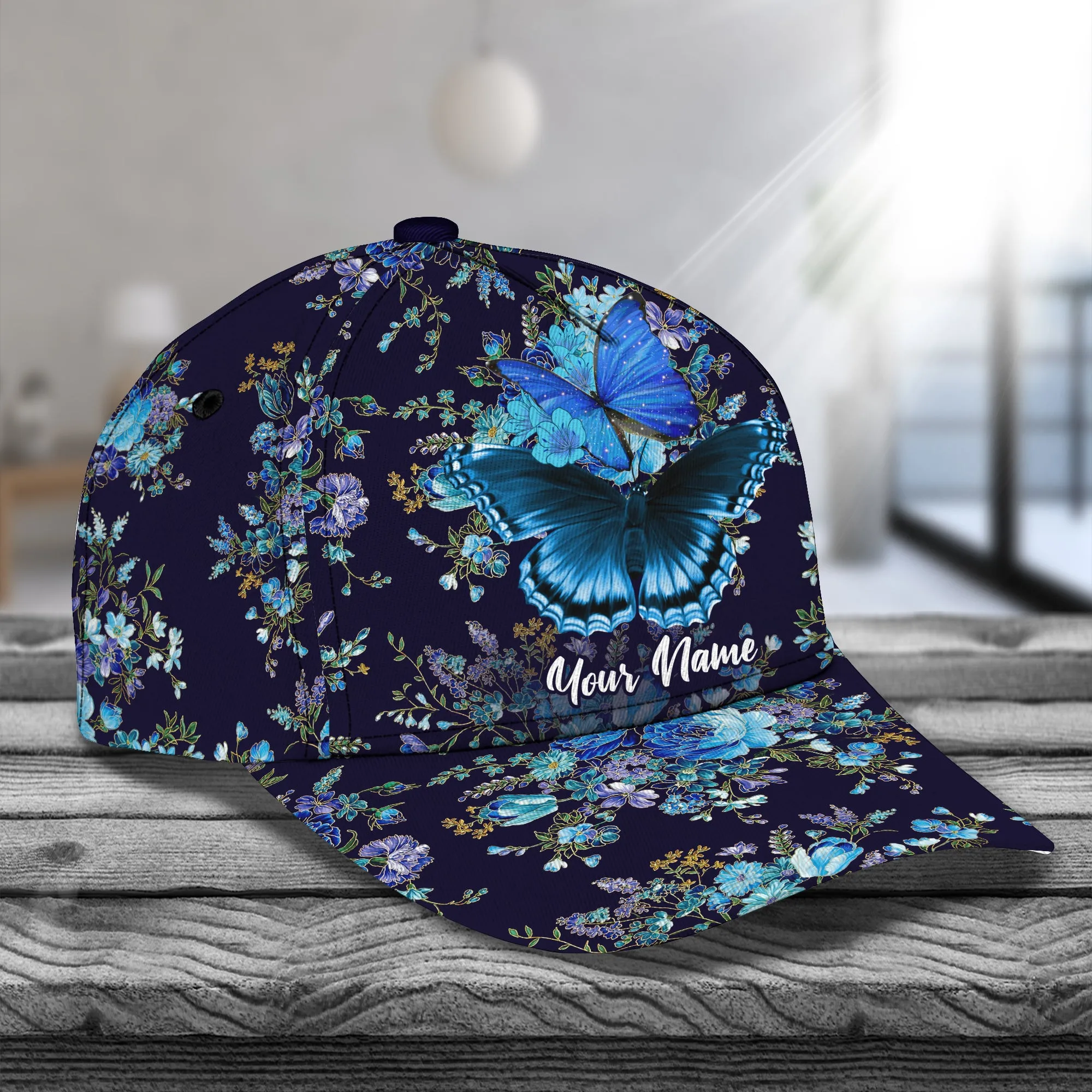 Butterfly - Personalized Name Cap - Loop - Vhv-cap-083