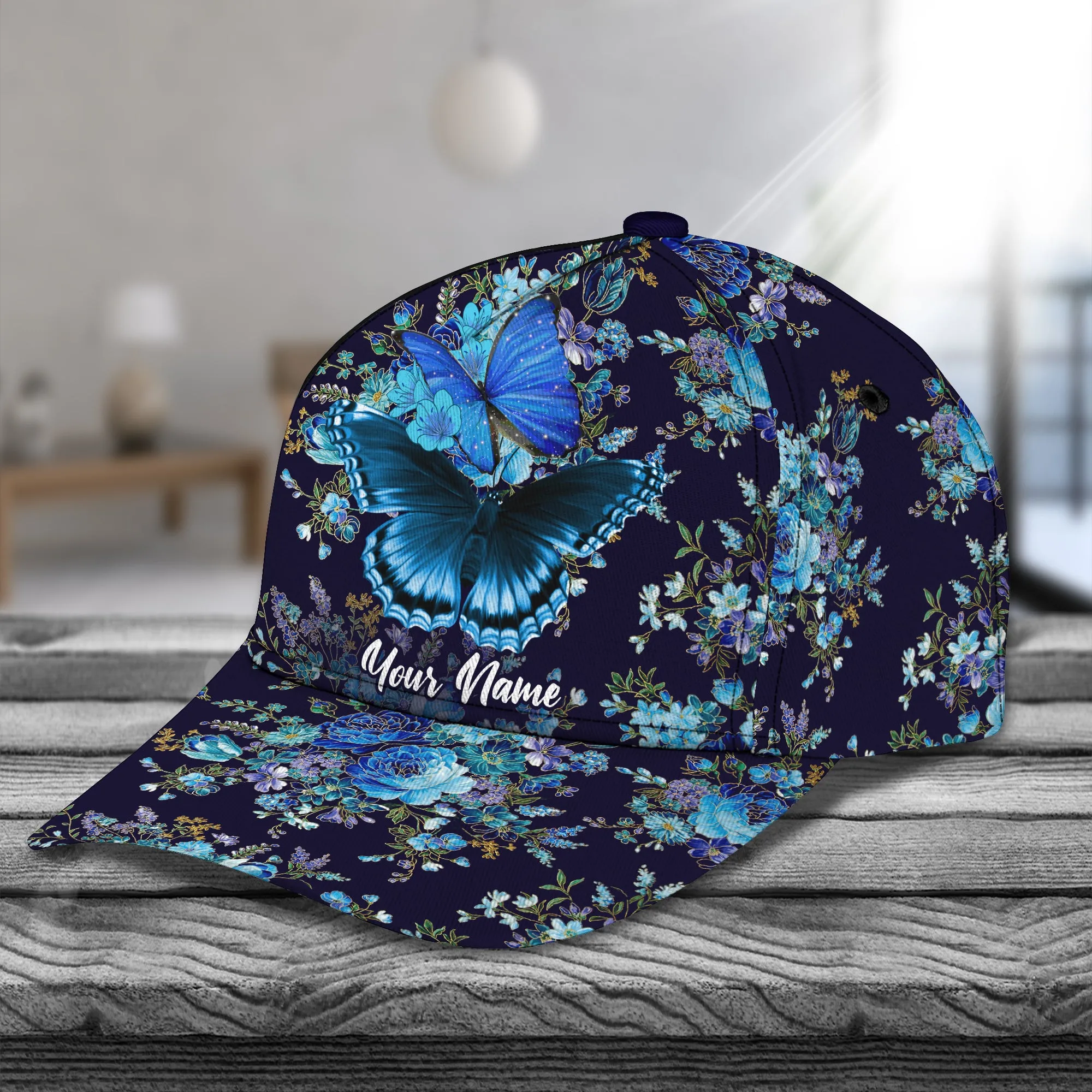 Butterfly - Personalized Name Cap - Loop - Vhv-cap-083