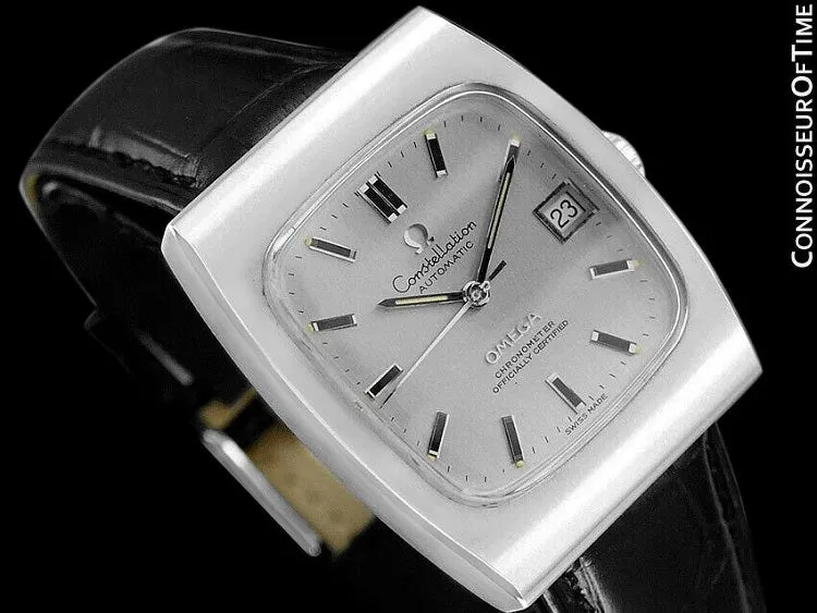 c. 1969 Omega Constellation Vintage Mens Watch, Automatic, Date - Stainless Steel