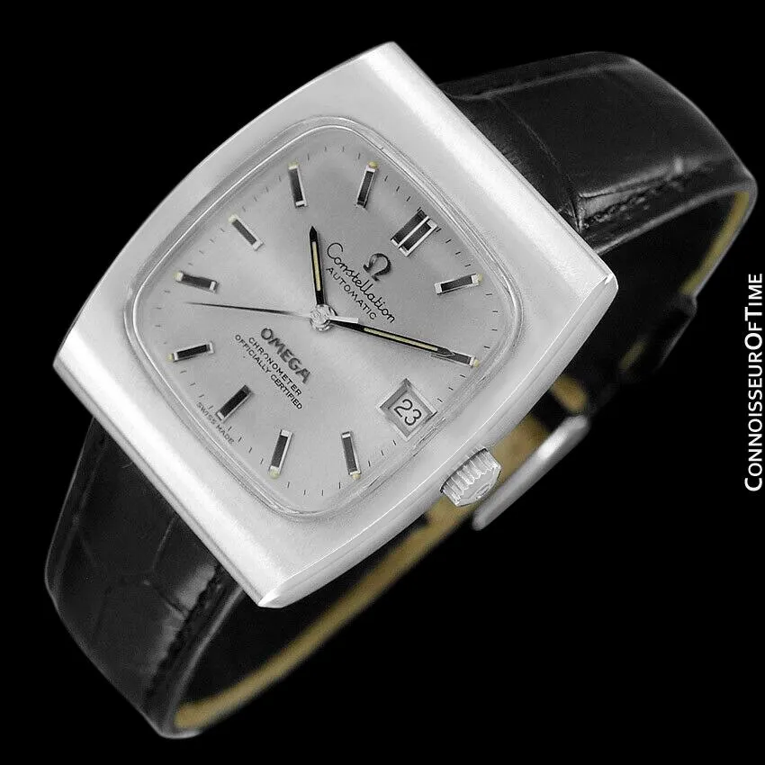 c. 1969 Omega Constellation Vintage Mens Watch, Automatic, Date - Stainless Steel