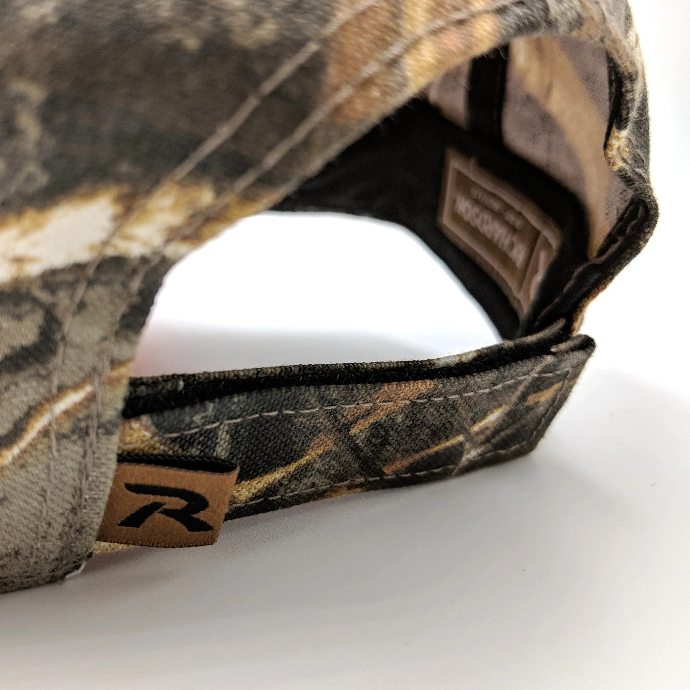 Camo Hat - Orange Brim