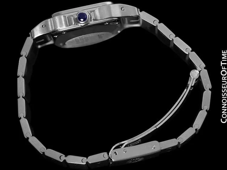 Cartier Santos Ladies Automatic Bracelet Watch - Stainless Steel