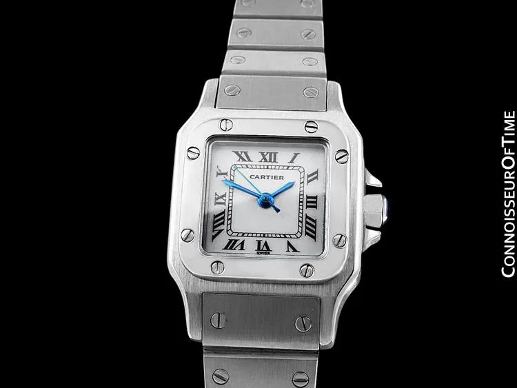 Cartier Santos Ladies Automatic Bracelet Watch - Stainless Steel