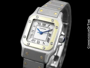 Cartier Santos Ladies Two-Tone Bracelet Watch - Stainless Steel & 18K Gold
