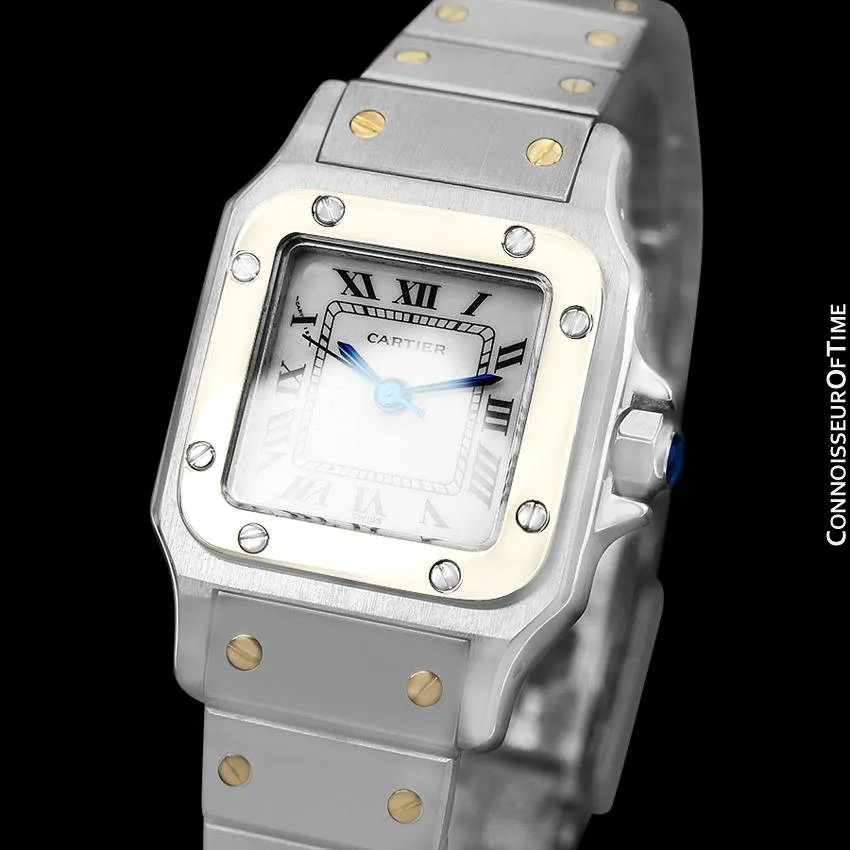 Cartier Santos Ladies Two-Tone Bracelet Watch - Stainless Steel & 18K Gold