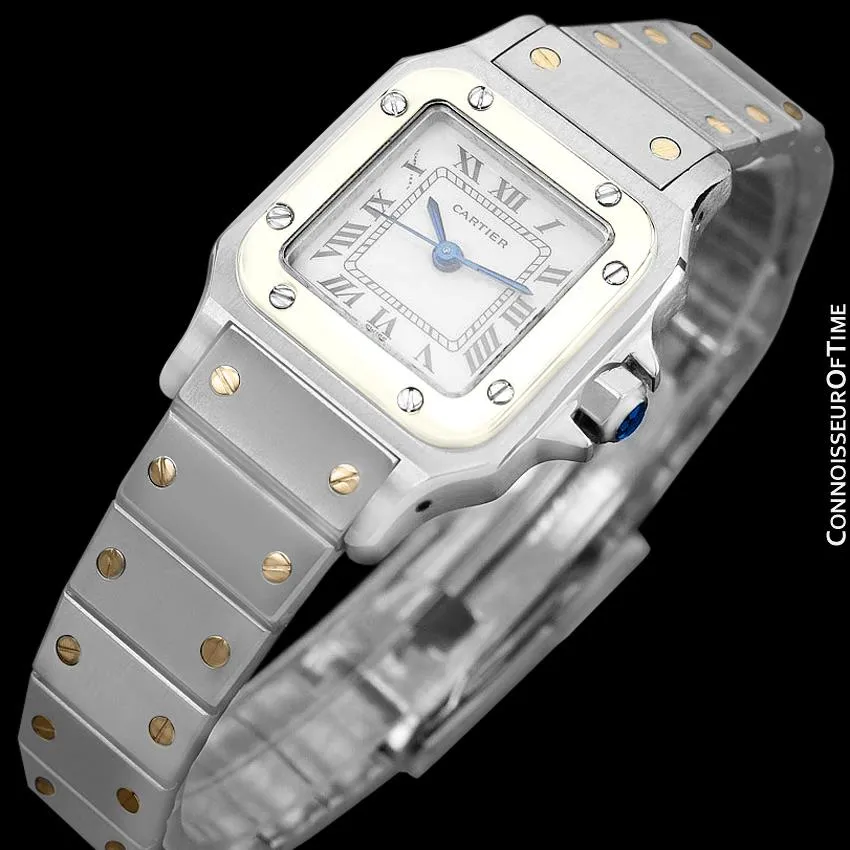 Cartier Santos Ladies Two-Tone Bracelet Watch - Stainless Steel & 18K Gold