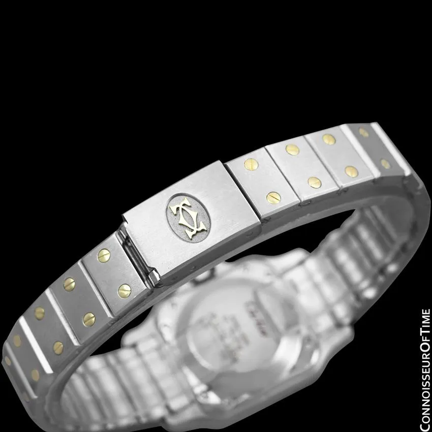 Cartier Santos Ladies Two-Tone Bracelet Watch - Stainless Steel & 18K Gold