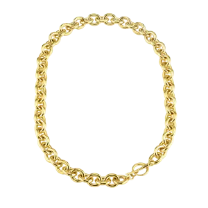 Chain Necklace with Tusk Clasp
