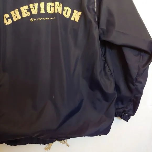 Chevignon Fabulous Kids Legend Paris Vintage Blue Nylon Hoodie Zip Jacket X