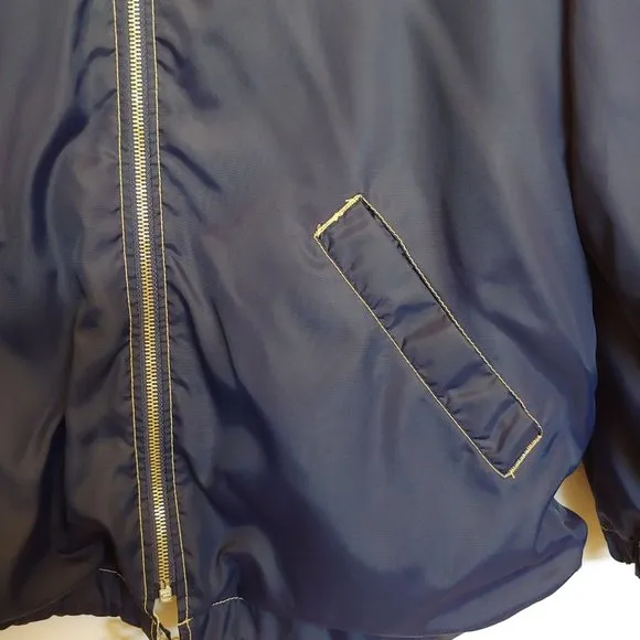 Chevignon Fabulous Kids Legend Paris Vintage Blue Nylon Hoodie Zip Jacket X