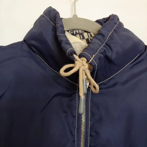 Chevignon Fabulous Kids Legend Paris Vintage Blue Nylon Hoodie Zip Jacket X