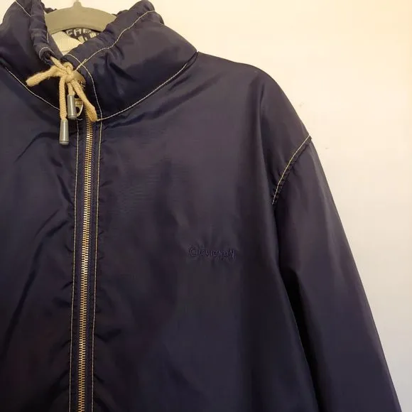 Chevignon Fabulous Kids Legend Paris Vintage Blue Nylon Hoodie Zip Jacket X