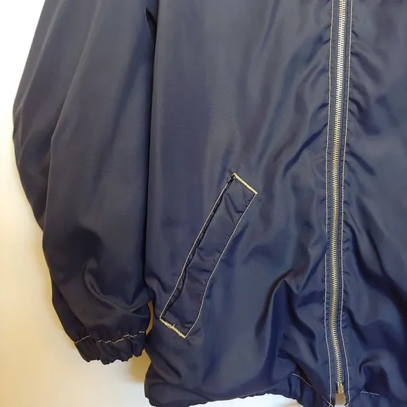 Chevignon Fabulous Kids Legend Paris Vintage Blue Nylon Hoodie Zip Jacket X