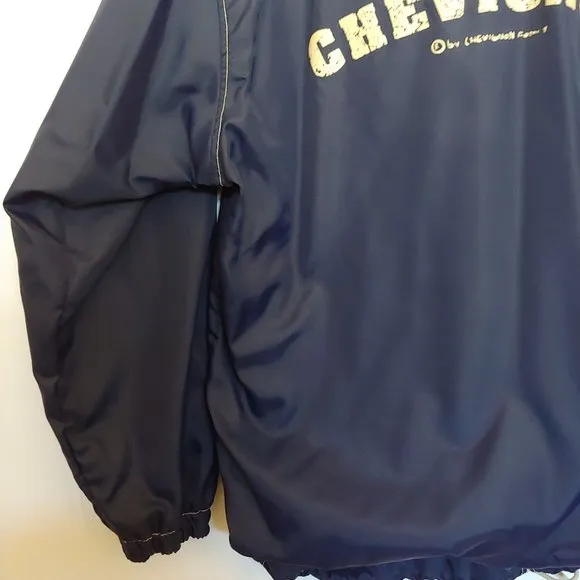 Chevignon Fabulous Kids Legend Paris Vintage Blue Nylon Hoodie Zip Jacket X