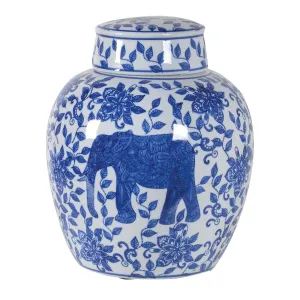 Chinoiserie Short Pot With Lid