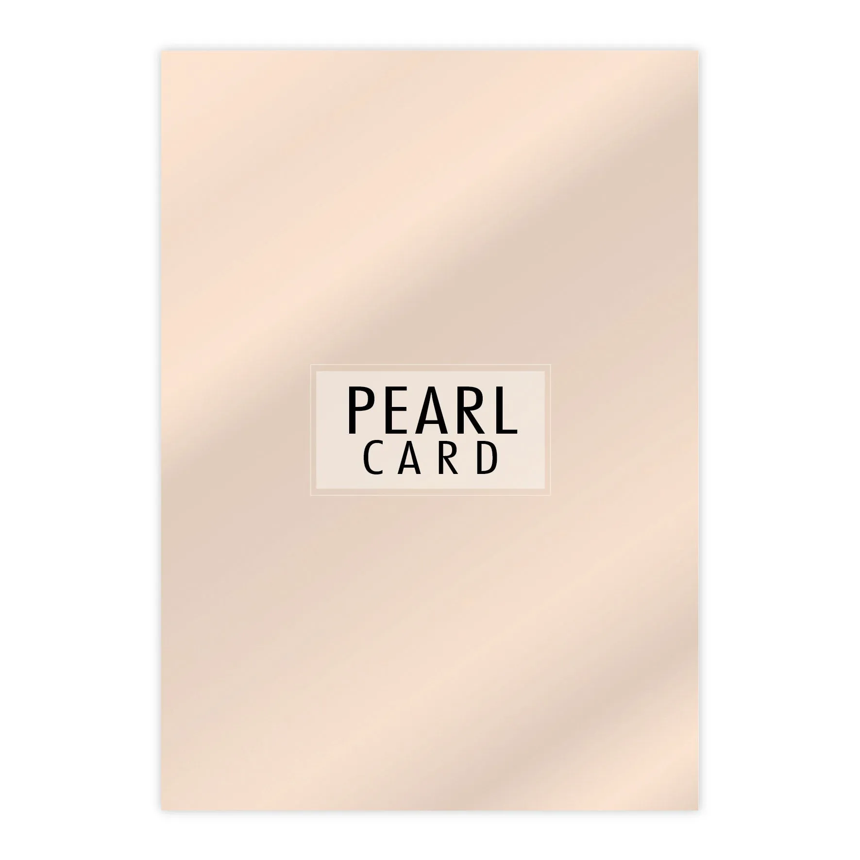 Chloes A4 Luxury Pearl Card 10 Sheets Coral